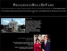 Tablet Screenshot of presidentshalloffame.com